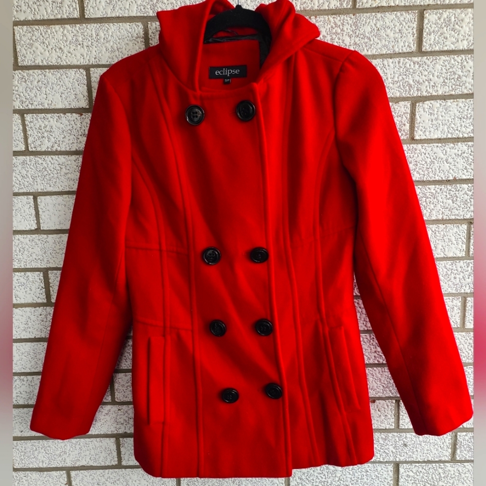 Red Eclipse Jacket with Hood